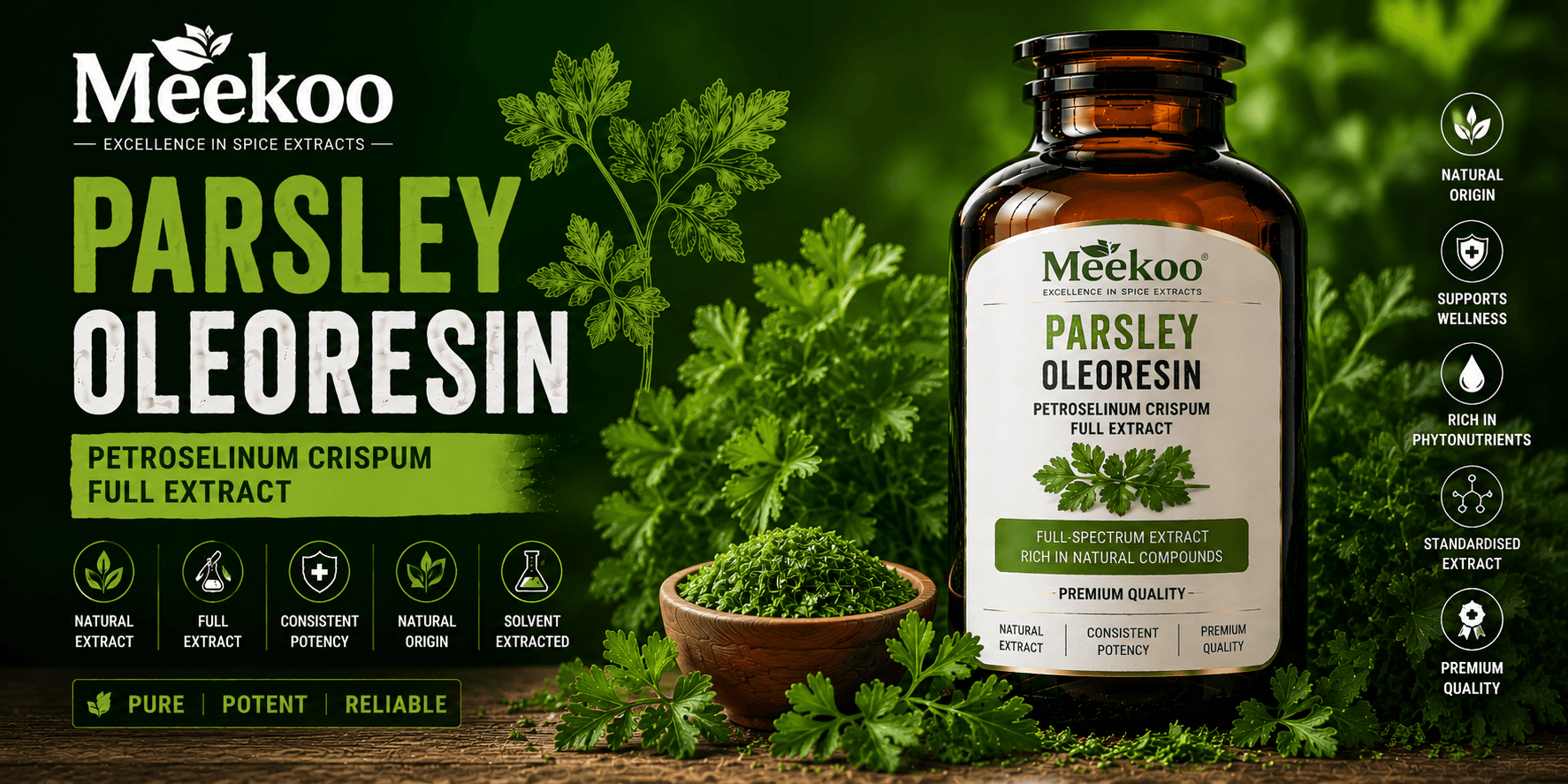 Parsley Oleoresin (Petroselinum crispum Full Extract) — Yumi One organic